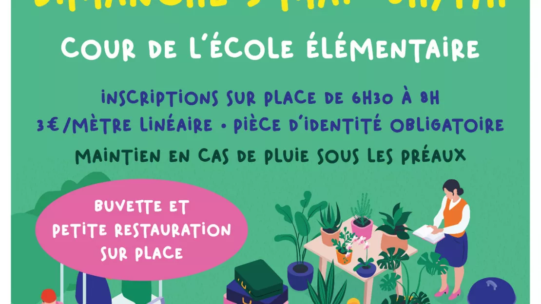 Vide grenier de l'école de novel à Annecy.