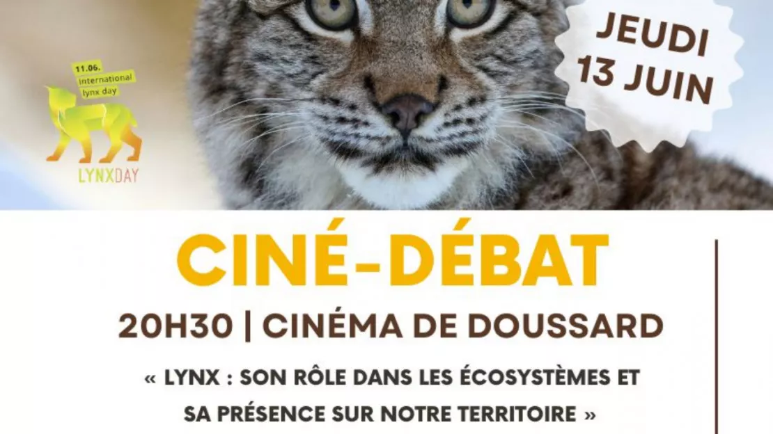Jeudi 13 juin 2024 :  le lynx , ciné-débat à Doussard