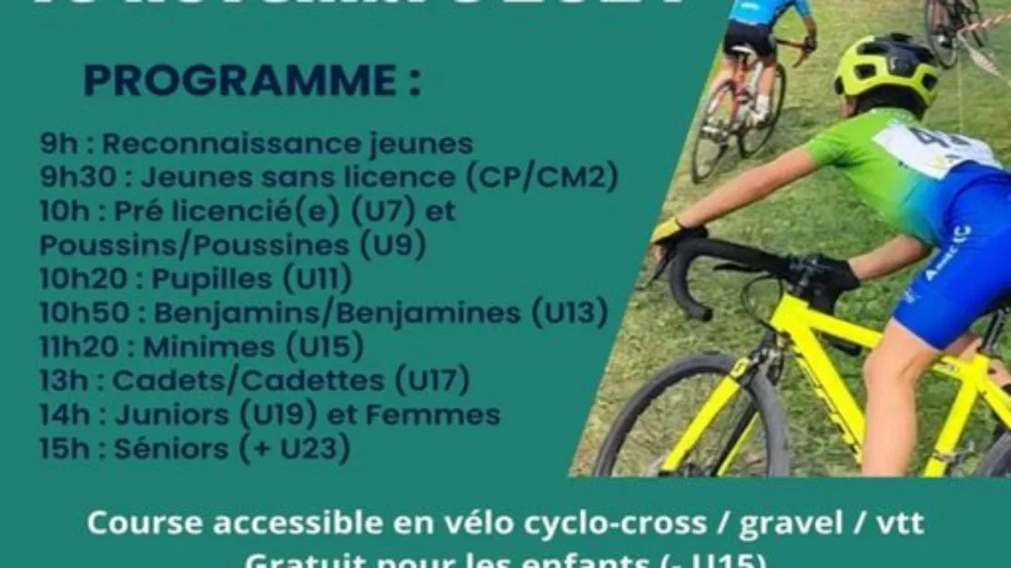 Course de Cyclo-cross à Villaz le 10 novembre