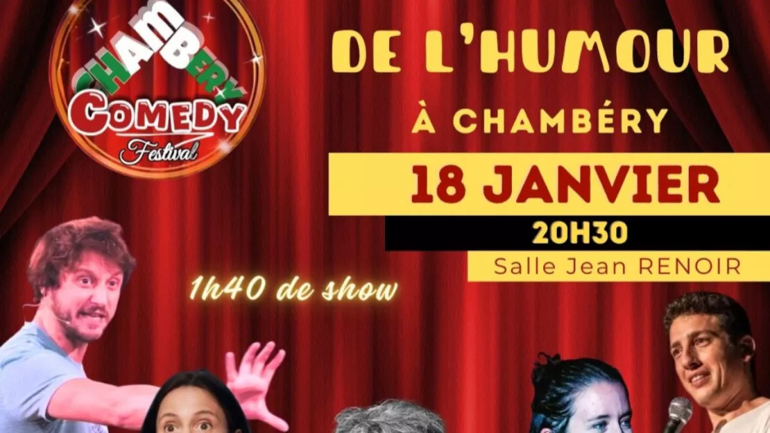 PARTENAIRE - CHAMBERY COMEDY LA soirée de l'humour du 18 janvier