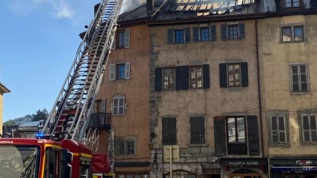 Annecy: les suites de l'incendie mortel en vieille-ville