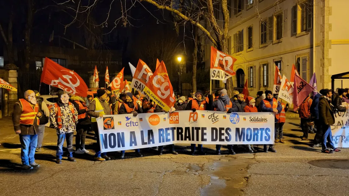 Chambéry: nouveau rassemblement contre la réforme des retraites hier