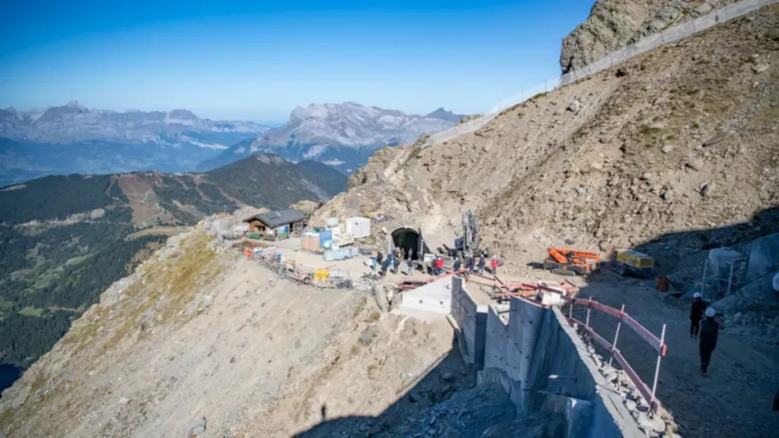 Mont-Blanc : les travaux se poursuivent au Nid d'Aigle