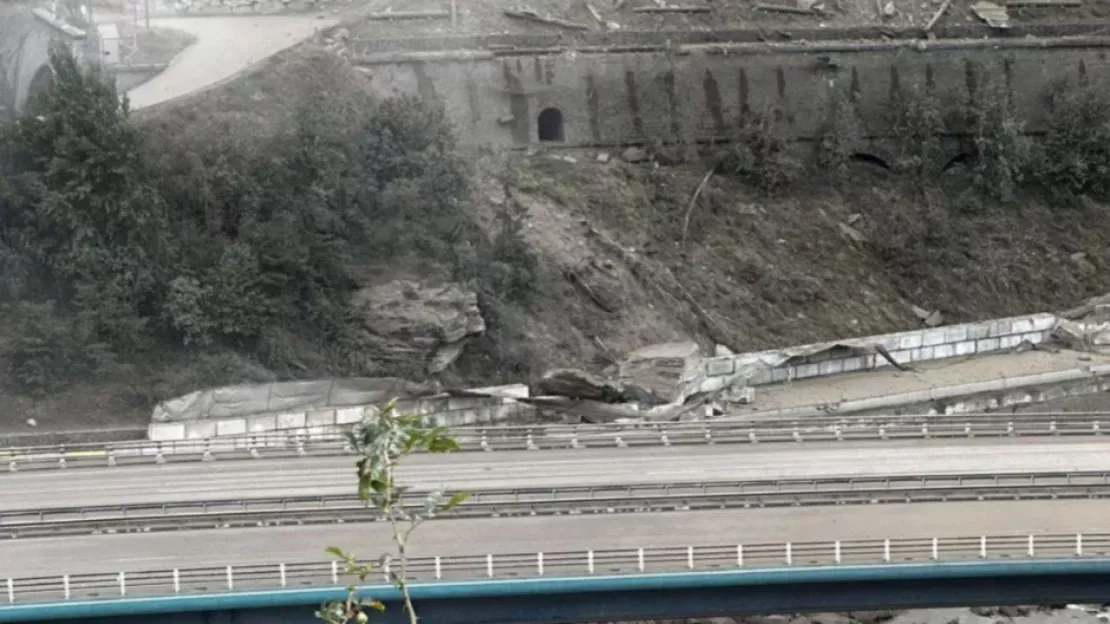 Spectaculaire éboulement en Savoie ce dimanche