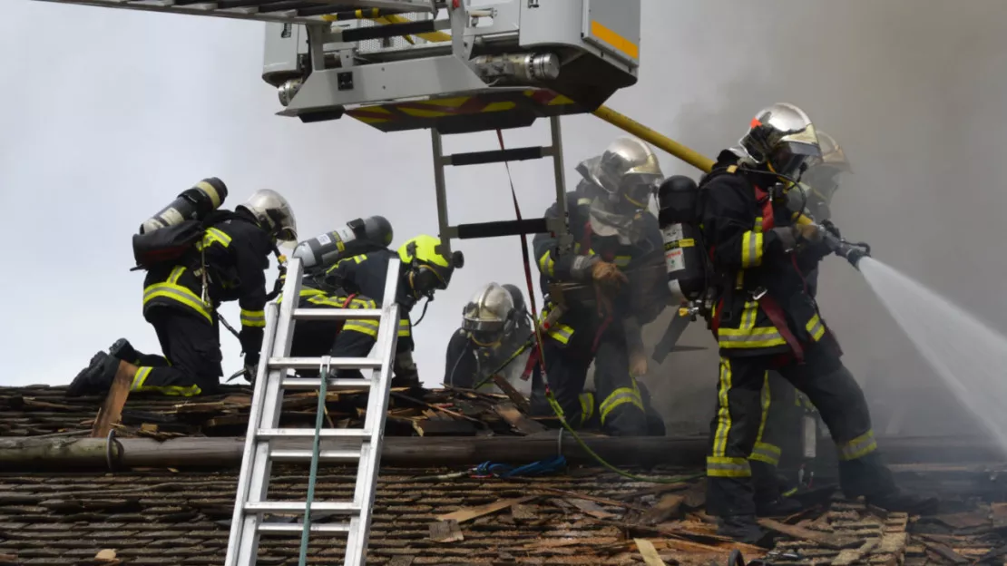 Un feu de toiture à Aix-les-Bains ce mardi