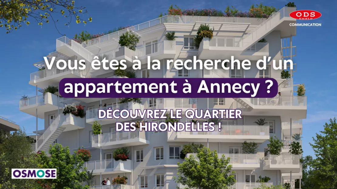 Vous êtes à la recherche d’un appartement à Annecy ? Découvrez le quartier des hirondelles !